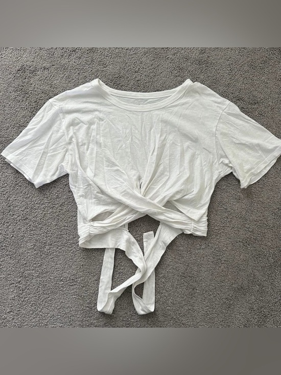 aerie Tops - Aerie White Tie Crop Top